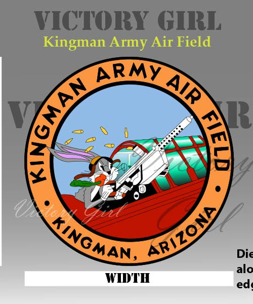 Kingman Army Air Field Insignia Vinyl Decal Sticker