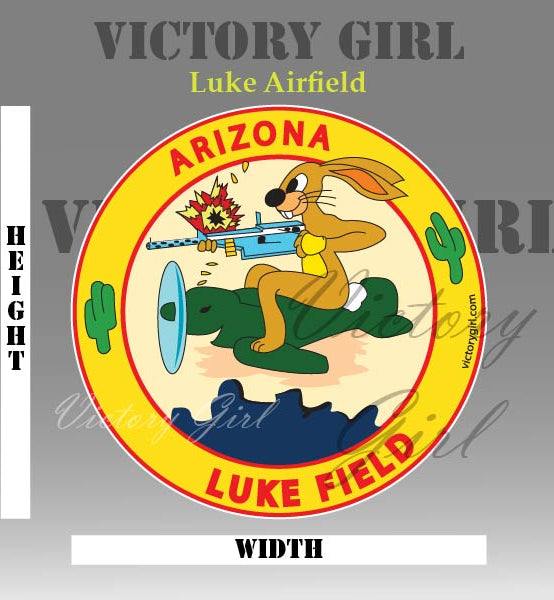 Luke Airfield Logo Vinyl Decal Sticker