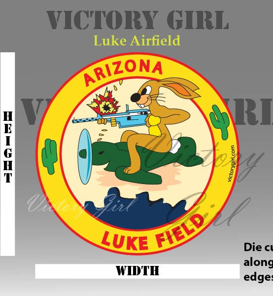 Luke Airfield Logo Vinyl Decal Sticker