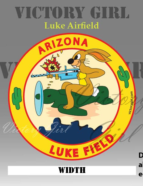 Luke Airfield Logo Vinyl Decal Sticker