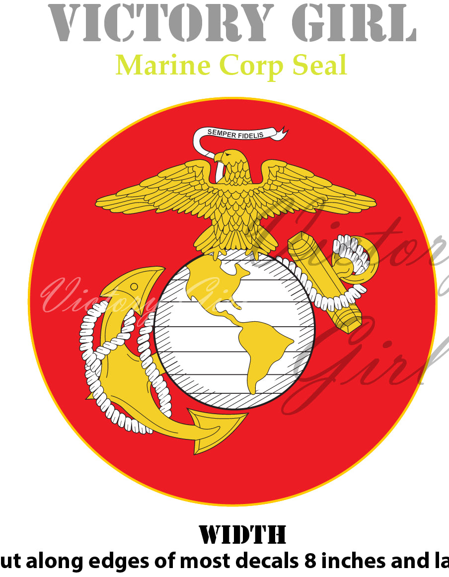 Marine Corps Seal Vinyl Decal Sticker