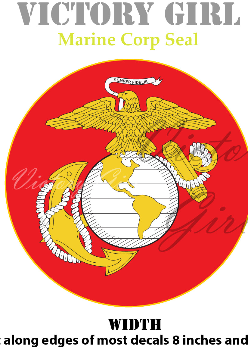 Marine Corps Seal Vinyl Decal Sticker