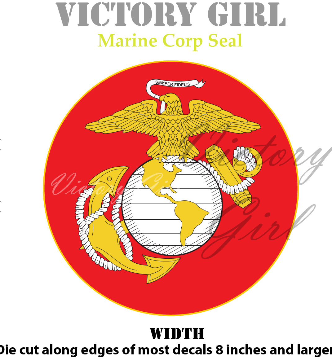 Marine Corps Seal Vinyl Decal Sticker
