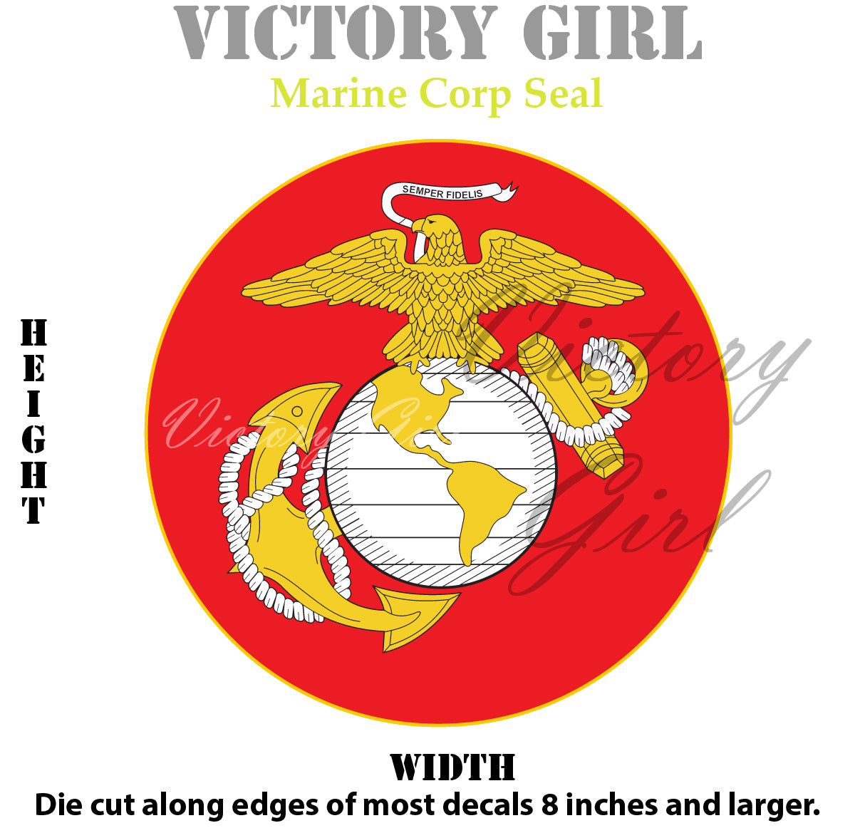 Marine Corps Seal Vinyl Decal Sticker