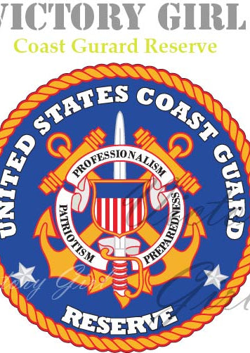 Coast Guard Reserve Insignia Vinyl Decal Sticker
