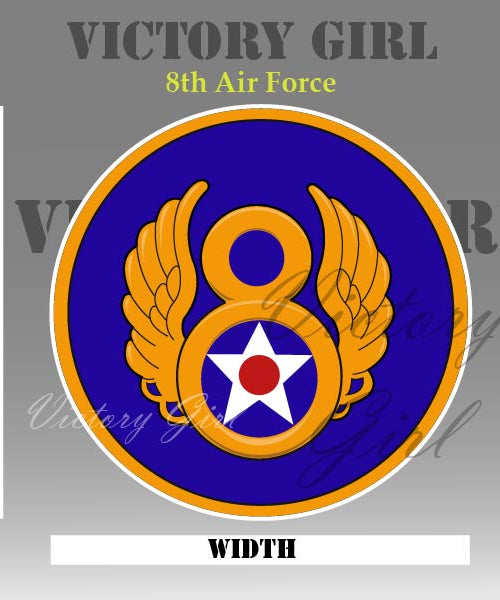 8th Air Force Insignia WWII Vinyl Decal Sticker