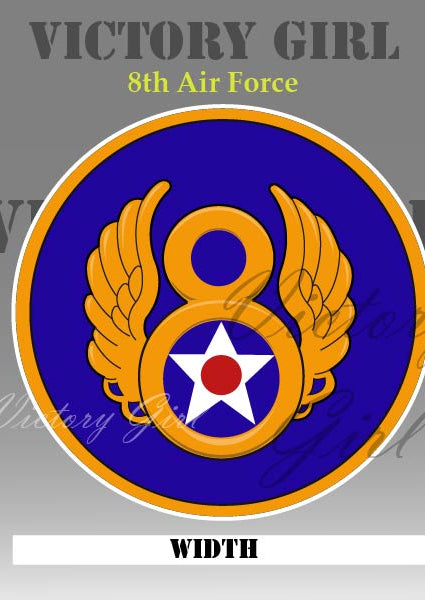 8th Air Force Insignia WWII Vinyl Decal Sticker