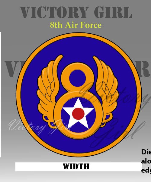 8th Air Force Insignia WWII Vinyl Decal Sticker
