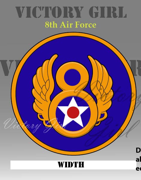 8th Air Force Insignia WWII Vinyl Decal Sticker