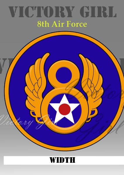 8th Air Force Insignia WWII Vinyl Decal Sticker