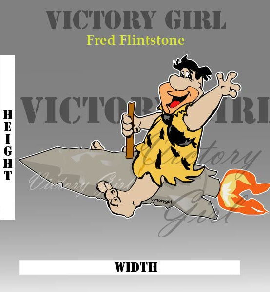 Fred Flintstone Vinyl Decal Sticker