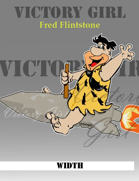 Fred Flintstone Vinyl Decal Sticker