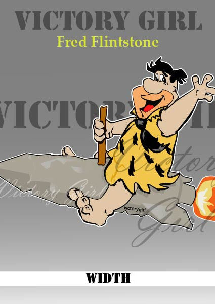 Fred Flintstone Vinyl Decal Sticker