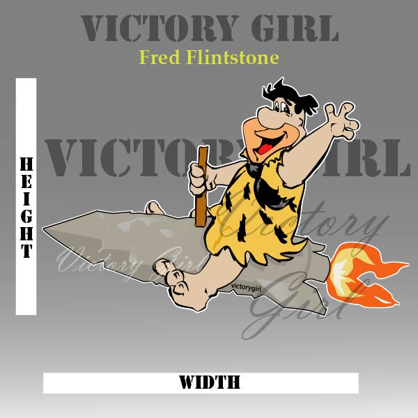 Fred Flintstone Vinyl Decal Sticker
