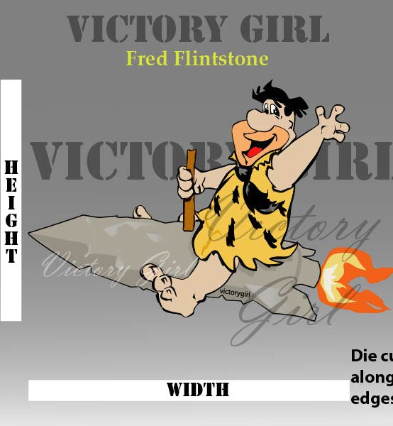 Fred Flintstone Vinyl Decal Sticker