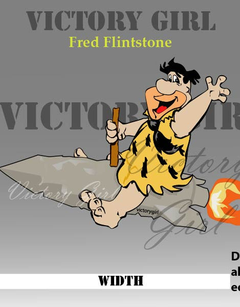 Fred Flintstone Vinyl Decal Sticker