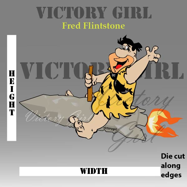 Fred Flintstone Vinyl Decal Sticker