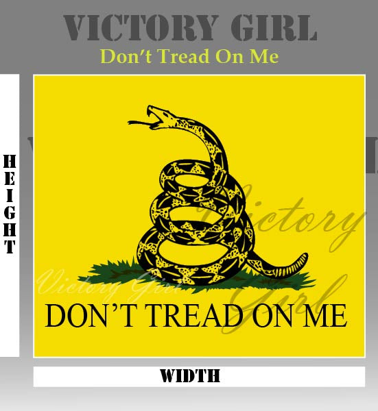 Don't Tread on Me Vinyl Decal Sticker