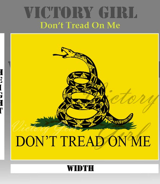 Don't Tread on Me Vinyl Decal Sticker