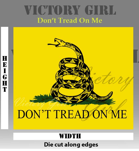 Don't Tread on Me Vinyl Decal Sticker
