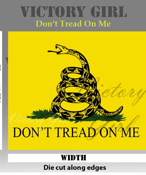 Don't Tread on Me Vinyl Decal Sticker
