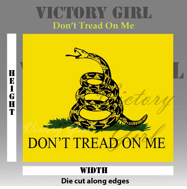 Don't Tread on Me Vinyl Decal Sticker