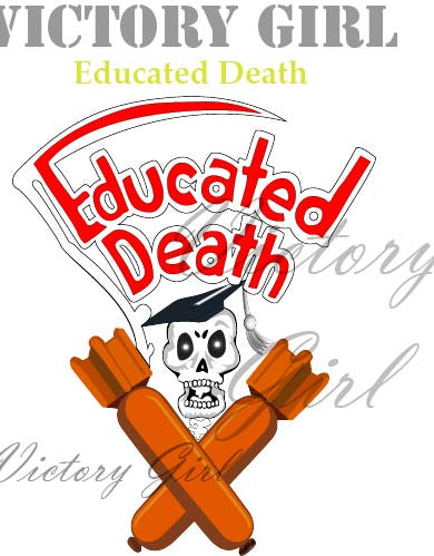Educated Death Vinyl Decal Sticker