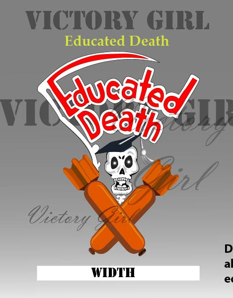 Educated Death Vinyl Decal Sticker