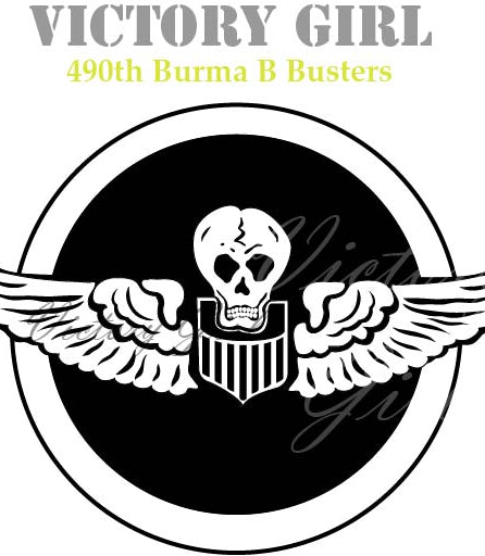 490th BS, 341st BG 'Burma Bridge Busters' Insignia Vinyl Decal Sticker