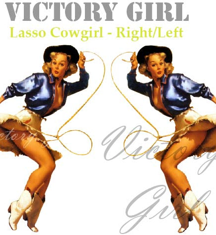 Lasso Girl Vinyl Decal Sticker