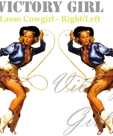 Lasso Girl Vinyl Decal Sticker