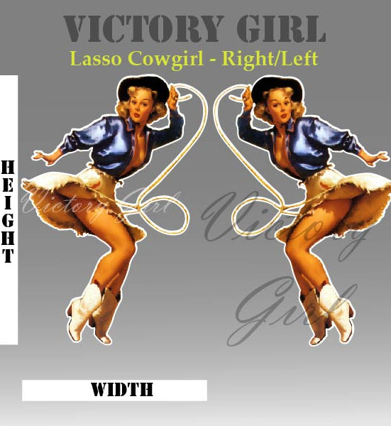 Lasso Girl Vinyl Decal Sticker