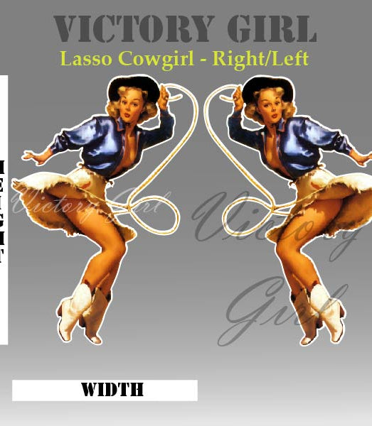 Lasso Girl Vinyl Decal Sticker