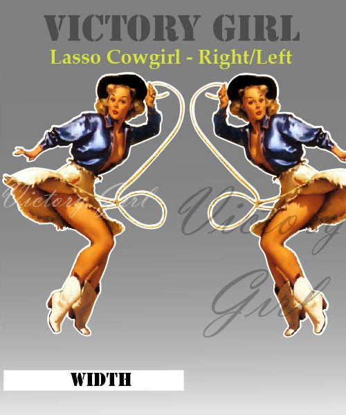 Lasso Girl Vinyl Decal Sticker