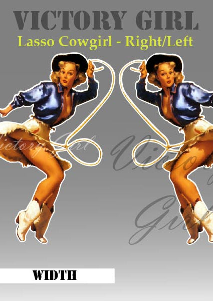 Lasso Girl Vinyl Decal Sticker