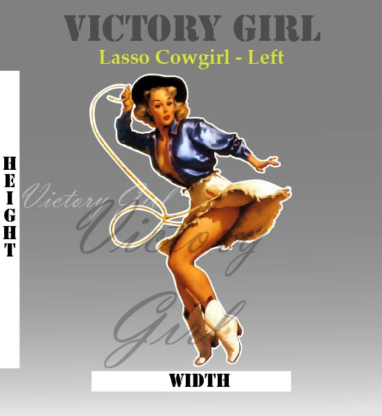 Lasso Girl Vinyl Decal Sticker