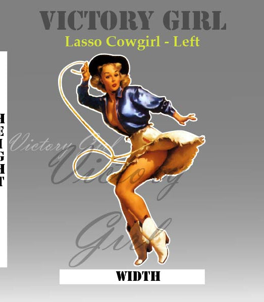 Lasso Girl Vinyl Decal Sticker