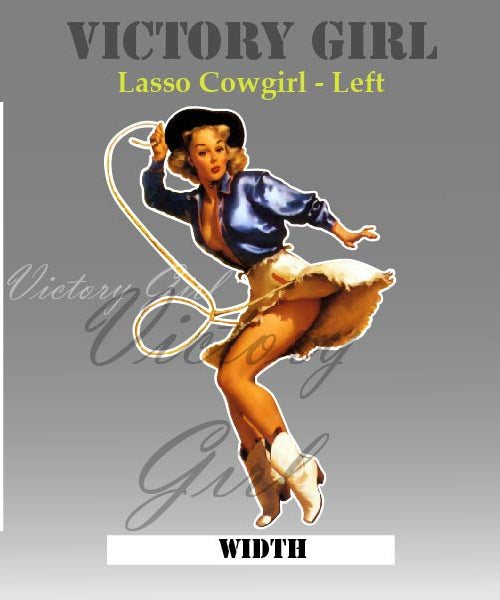 Lasso Girl Vinyl Decal Sticker