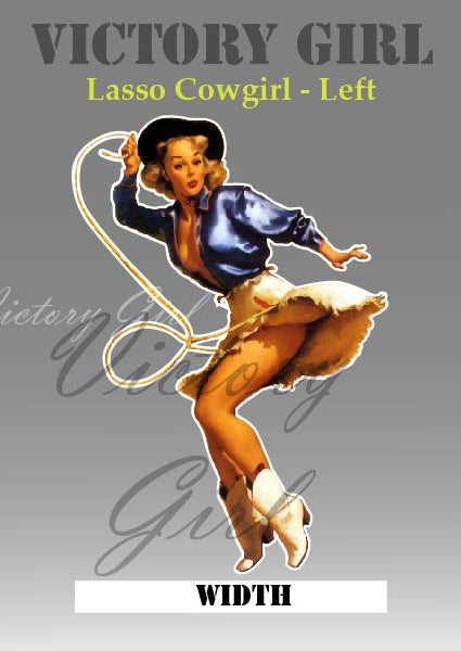 Lasso Girl Vinyl Decal Sticker