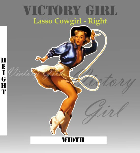 Lasso Girl Vinyl Decal Sticker
