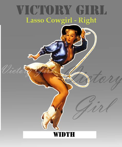 Lasso Girl Vinyl Decal Sticker