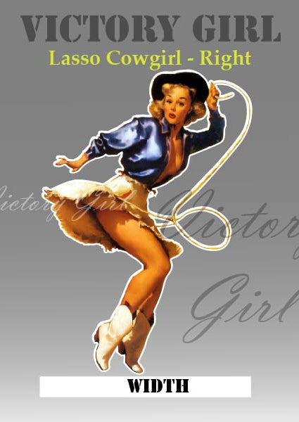 Lasso Girl Vinyl Decal Sticker