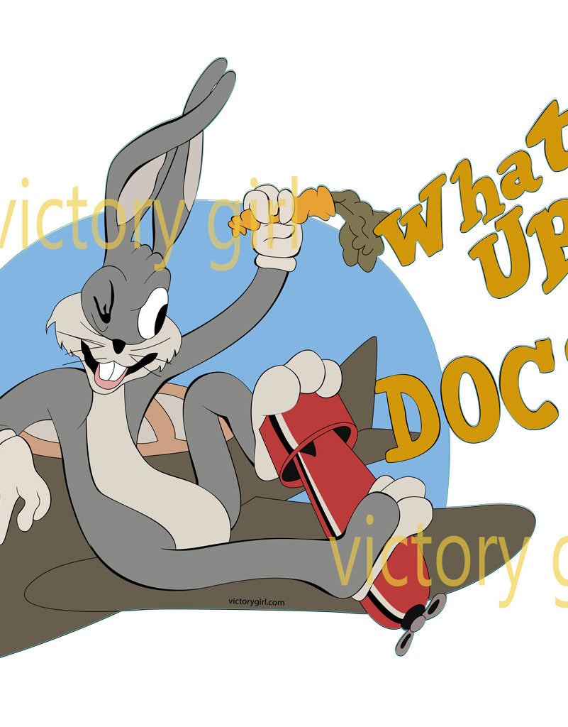 What's Up Doc Nose Art Vinyl Decal Sticker