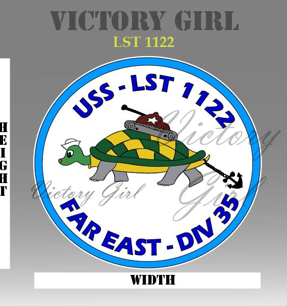 LST Patch Vinyl Decal Sticker