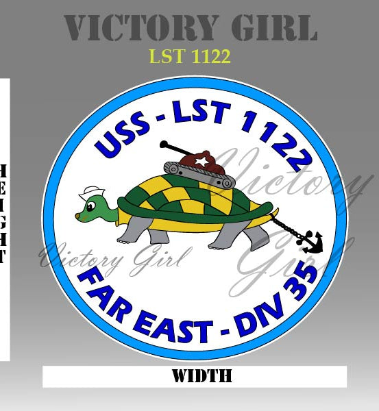 LST Patch Vinyl Decal Sticker