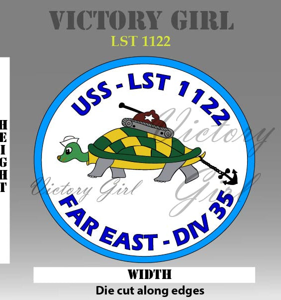 LST Patch Vinyl Decal Sticker