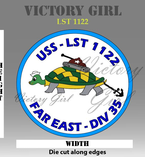 LST Patch Vinyl Decal Sticker