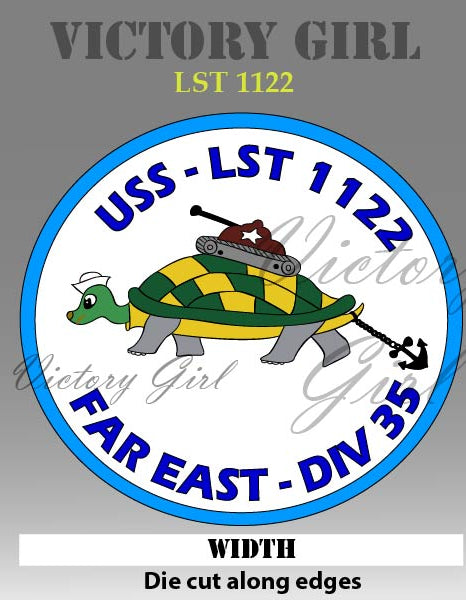LST Patch Vinyl Decal Sticker