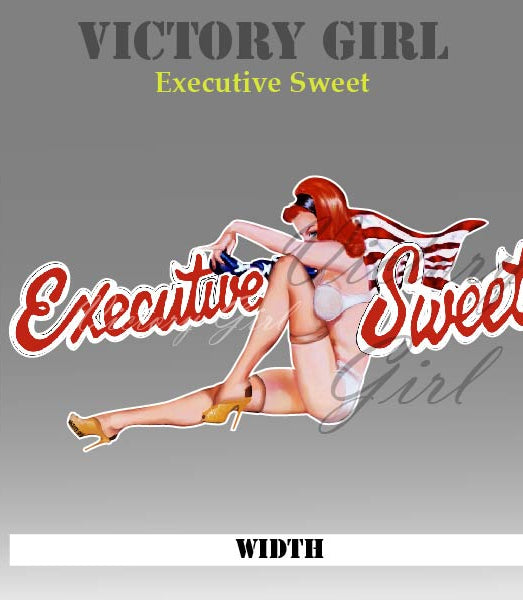 Executive Sweet Nose Art Vinyl Decal Sticker
