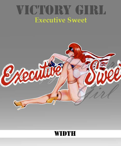Executive Sweet Nose Art Vinyl Decal Sticker